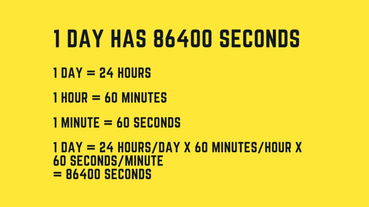 How Many Seconds Total Are There In 4 Hours 18 Minutes