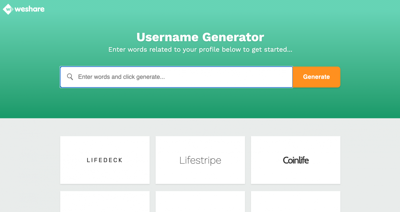 Best Username Generators Create Cool Memorable Nicknames TME NET   Screen Shot 2021 10 06 At 10.38.09 PM 1536x813 