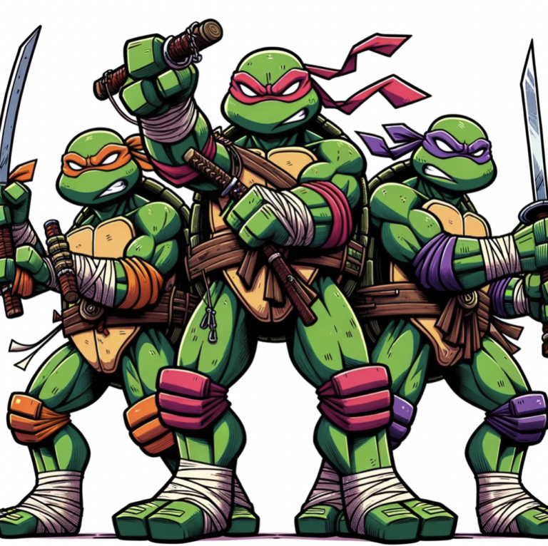 Ninja Turtle Names (Colors, Personalities)