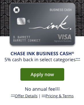 Chase Business Cash credit card